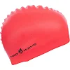 Шапочка для бассейна силиконовая для взрослых MADWAVE NEON M053502 (Оранжевый)
