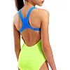 Купальник закрытый для девочек Arena LOGO SWIMSUIT SWIM PRO салатовый
