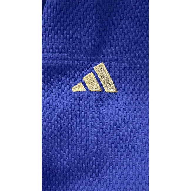Кимоно для дзюдо Champion III Olympic с лицензией IJF | синий/золотой логотип | ADIDAS J-IJFB3-L