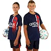 Футбольна форма дитяча із символікою клубу PSG домашня 2024 SP-SPORT CO-7183 (Темно-синій-червоний)