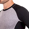 Лонгслив компрессионный спортивный LIDONG LD-1005 (Черный-серый)