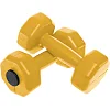 Гантели для фитнеса пластиковые Champion TA-9820-1_5 2шт 1,5кг (Желтый)