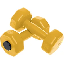 Гантели для фитнеса пластиковые Champion TA-9820-1_5 2шт 1,5кг (Желтый)