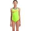 Купальник закрытый для девочек Arena LOGO SWIMSUIT SWIM PRO салатовый