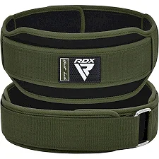 Пояс для тяжелой атлетики RDX RX5 Double Belt неопреновый Army Green