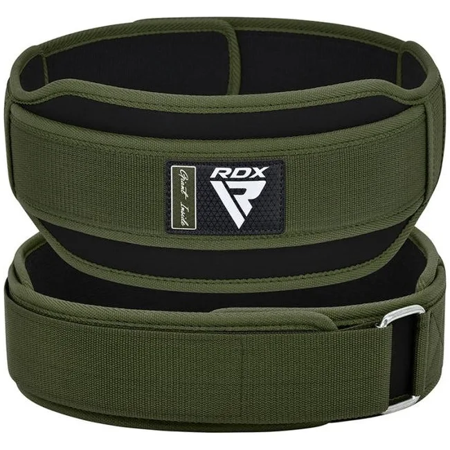 Пояс для тяжелой атлетики RDX RX5 Double Belt неопреновый Army Green