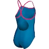 Купальник детский Arena SWIMSUIT LIGHT DROP SOLID голубой, розовый