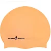 Шапочка для бассейна силиконовая для взрослых MADWAVE NEON M053502 (Оранжевый)
