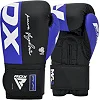 Боксерские перчатки RDX F4 Boxing Sparring Gloves Hook&Loop BLUE/BLACK (капа в комплекте)
