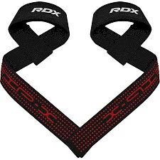 Лямки для тяги RDX S4 Gym Cotton Gel Straps Black Plus