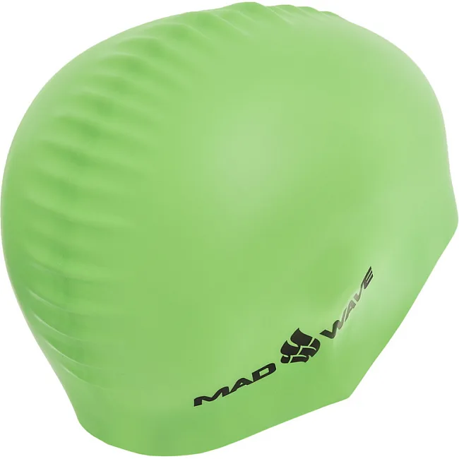 Шапочка для бассейна силиконовая для взрослых MADWAVE NEON M053502 (Оранжевый)