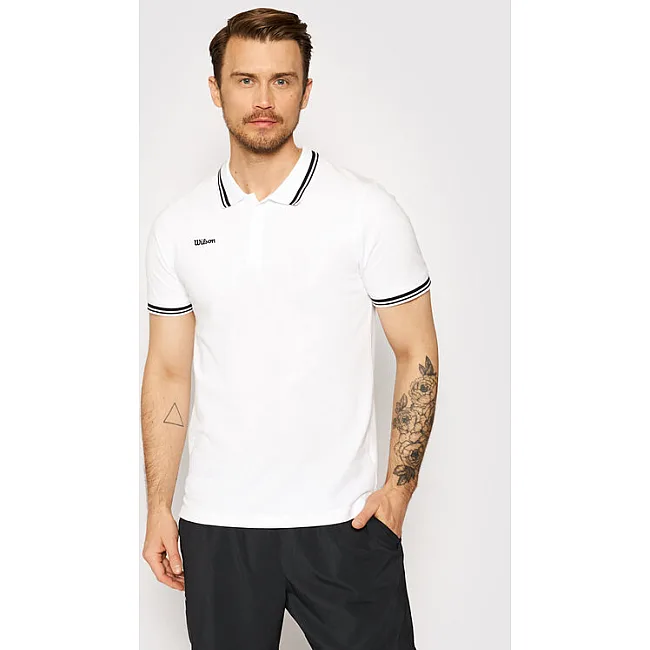Поло чоловіче Wilson TEAM II COTTON POLO White