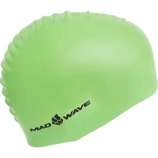 Шапочка для бассейна силиконовая для взрослых MADWAVE NEON M053502 (Оранжевый)