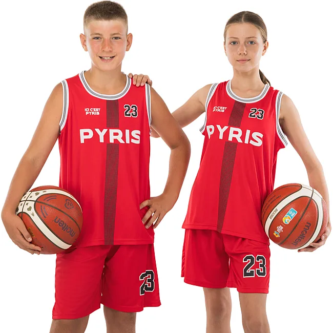 Детская баскетбольная форма
 NBA клуб Pyris 23 BA-0837 (Красный)