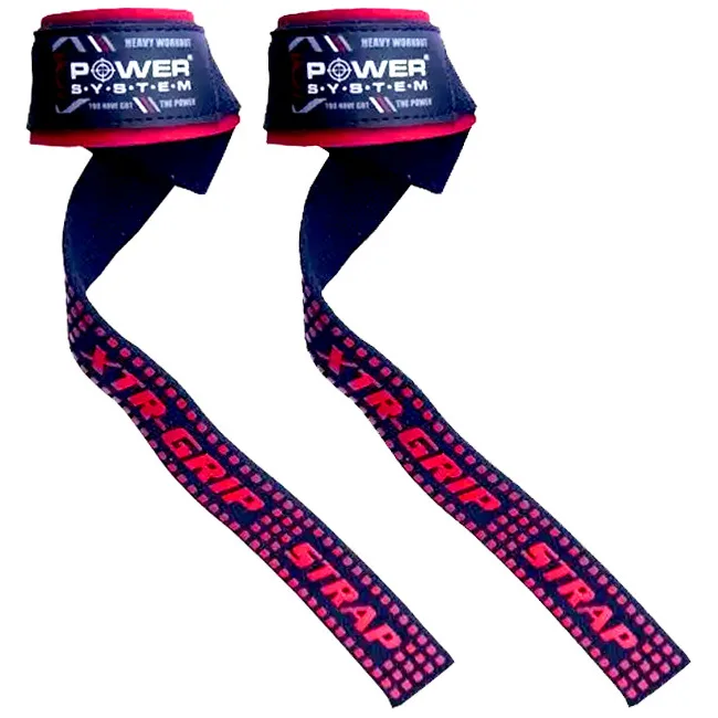 Ламки для тяги POWER SYSTEM PS-3430 XTR-Grip Straps Black/Red