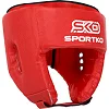 Шлем для бокса открытый искусственная кожа SPORTKO OD1 (Красный)
