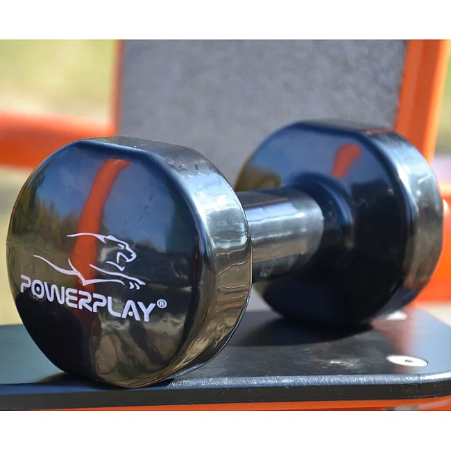 Гантель виниловый PowerPlay 2 кг. PP_4121 Черная (1шт.)