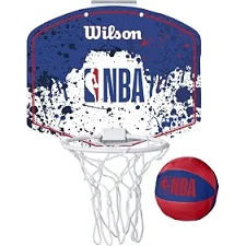 Детский баскетбольный набор Wilson NBA TEAM MINI HOOP NBA RWB