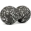 Массажный мяч двойной 7SPORTS EPP DuoBall (15*8см.) черно-белый