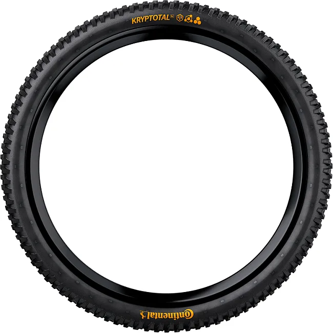 Бескамерная покрышка CONTINENTAL Kryptotal-R Downhill SuperSoft 29 x 2.40 черная складная skin