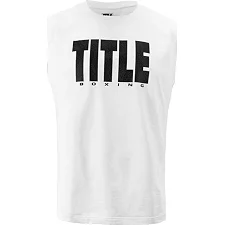 Безрукавка TITLE Boxing Iconic Block Muscle Tee White