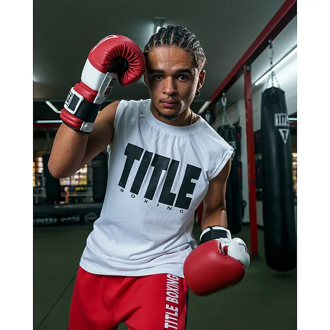 Безрукавка TITLE Boxing Iconic Block Muscle Tee White