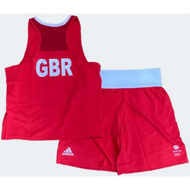 Форма для бокса Olympic Man GBR (красный) ADIDAS ADI AIBA20TMADI AIBA20SM