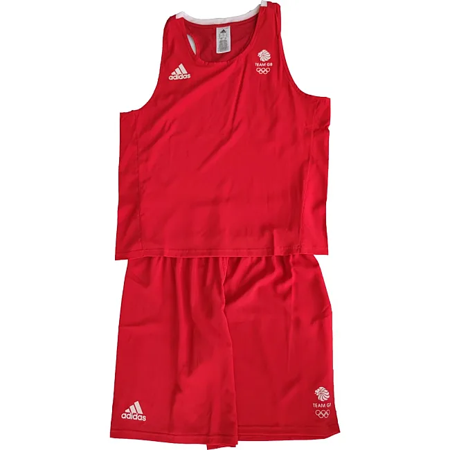 Форма для бокса Olympic Man GBR (красный) ADIDAS ADI AIBA20TMADI AIBA20SM
