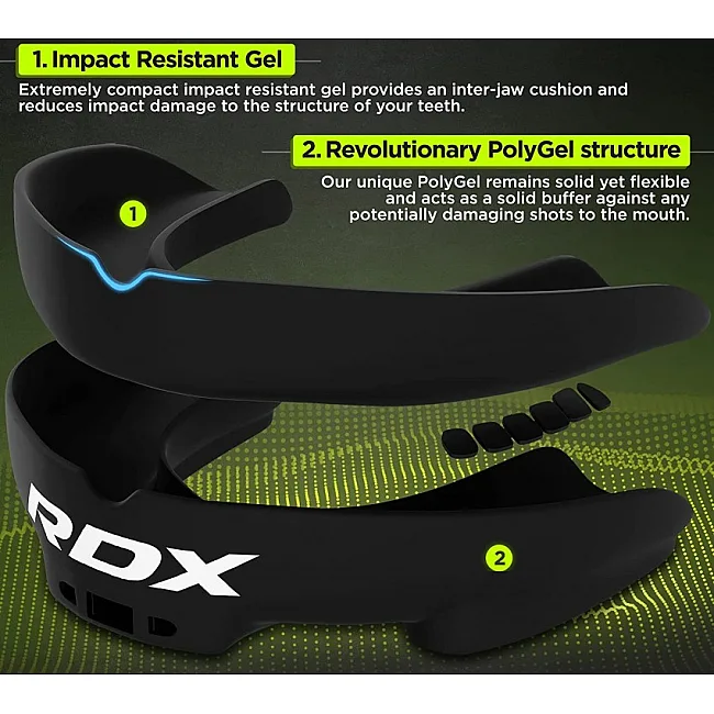 Капа для бокса RDX Gel 3D Pro Black