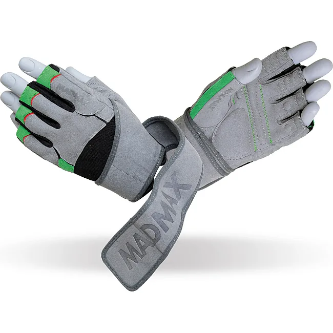 Рукавиці для фітнесу MADMAX MFG-860 Wild Grey/Green