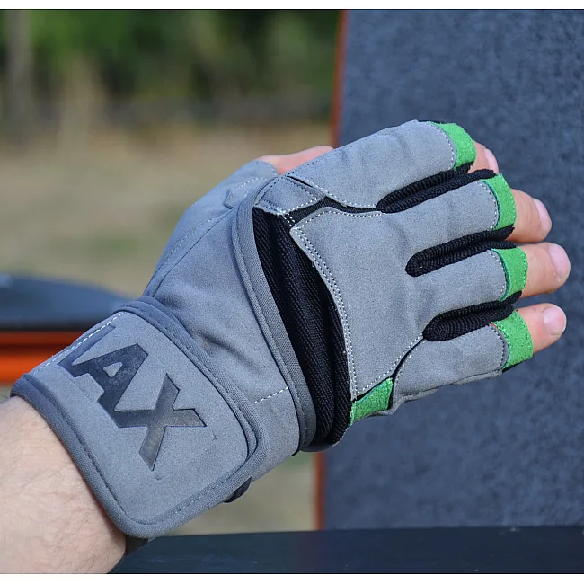 Рукавиці для фітнесу MADMAX MFG-860 Wild Grey/Green