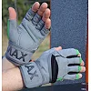 Рукавиці для фітнесу MADMAX MFG-860 Wild Grey/Green