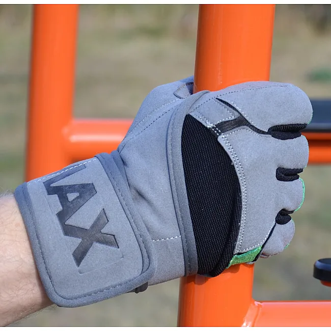 Рукавиці для фітнесу MADMAX MFG-860 Wild Grey/Green