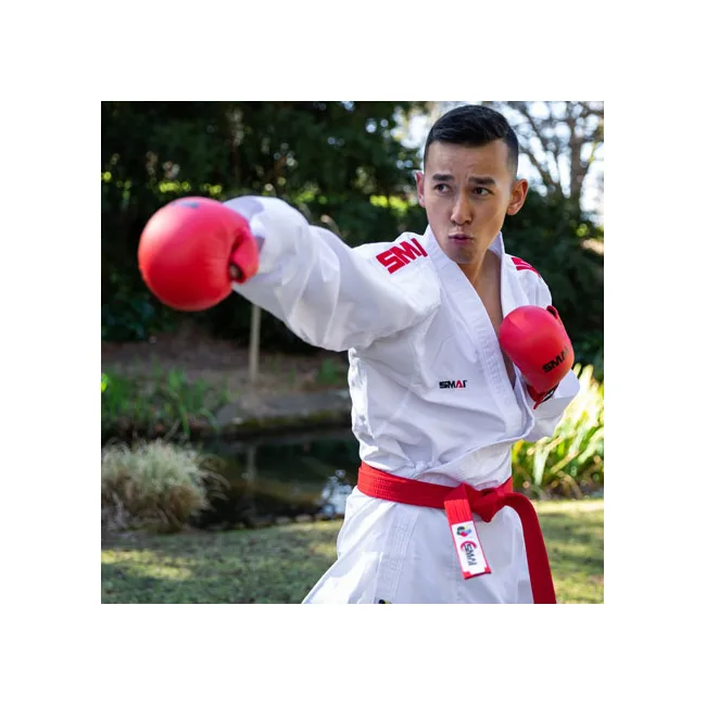 Перчатки для карате Smai (с защитой большого пальца) с лицензией WKF