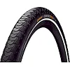 Покрышка на велосипед CONTINENTAL Contact Plus, 28" | 700 x 35C | 28 x 1 3/8 x 1 5/8, черная, не складная, светоотражающая