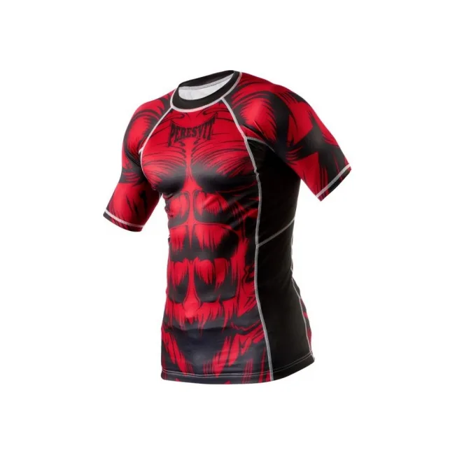 Рашгард Peresvit Beast Silver Force Rashguard Short Sleeve Red