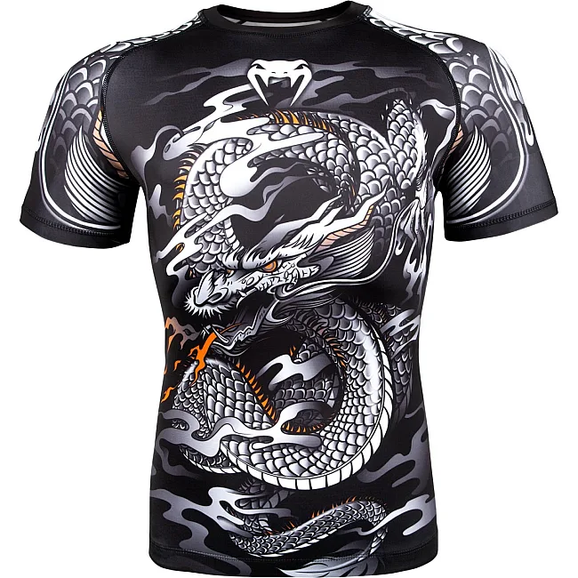 Рашгард VENUM Dragons Flight Short Sleeves Black
