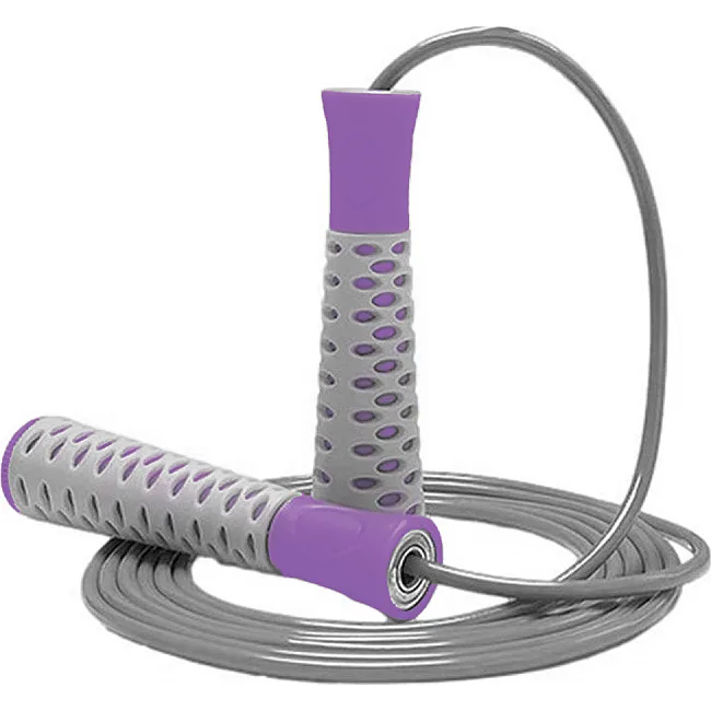 Скакалка POWERPLAY 4206 PRO+ Сіро-фіолетова (2,75м)