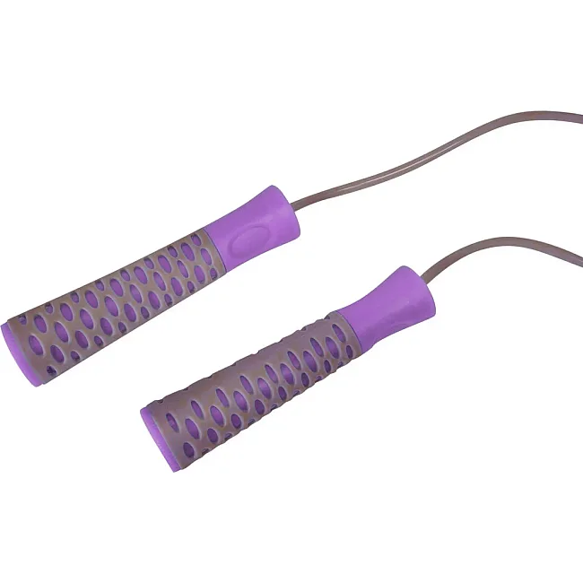 Скакалка POWERPLAY 4206 PRO+ Сіро-фіолетова (2,75м)