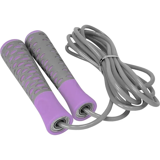 Скакалка POWERPLAY 4206 PRO+ Сіро-фіолетова (2,75м)