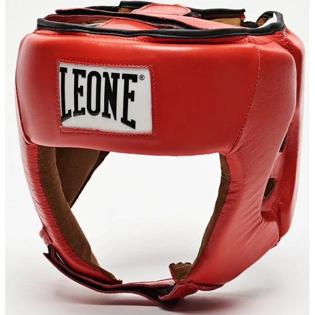 Турнирный боксерский шлем LEONE Contest Red S