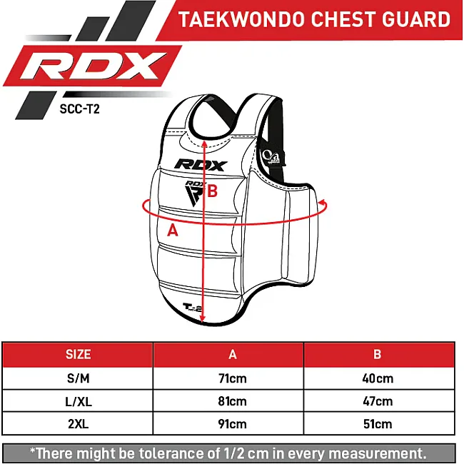 Защитный жилет для карате RDX T2 Karate Chest Guard RedBlue