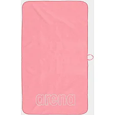 Спортивное полотенце Arena SMART PLUS POOL TOWEL розовое, белое Уни 150х90 см