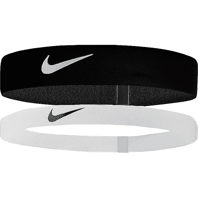 Повязка на голову Nike Flex 2PK черный, белый