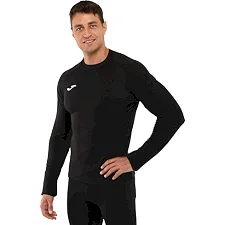 Чоловічий лонгслів компресійний спортивний JOMA BRAMA FLEECE 101015-100 (Чорний)