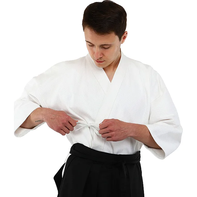 Комплект формы для айкидо Aikido Gi куртка айкидоги белая и хакама
 SP-SPORT
 CO-8873 155-190см
