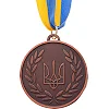 Медаль спортивная с лентой SP-SPORT
 UKRAINE с украинской символикой C-6864 ø6,5см (Золотой)
