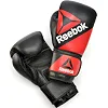 Боксерські рукавиці Reebok Combat Leather Boxing Gloves чорний, червоний 10 унцій
