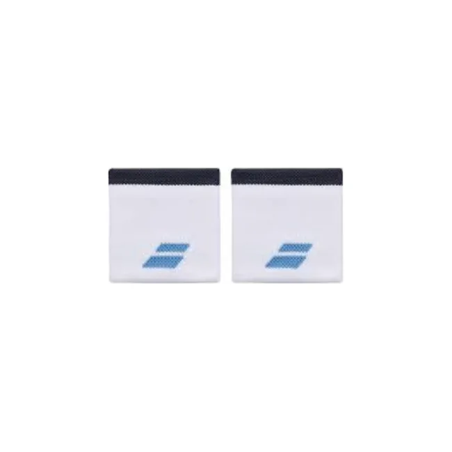 Напульсники Babolat LOGO WRISTBAND WHITE/DRIVE BLUE