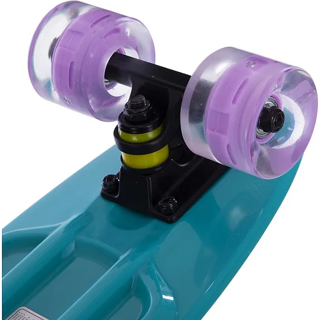 Пенни борд Penny Board круизер пластиковый со светящимися колесами 22